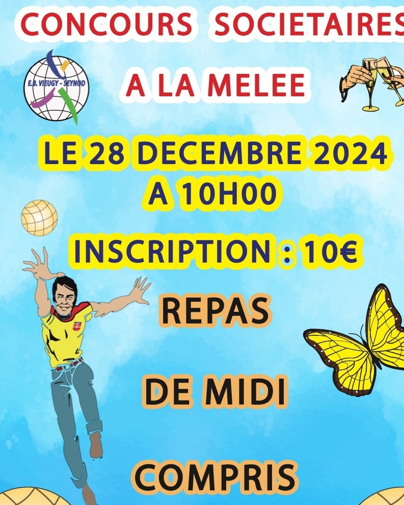 Concours SOCIETAIRE de Noel le 28 Décembre 2024