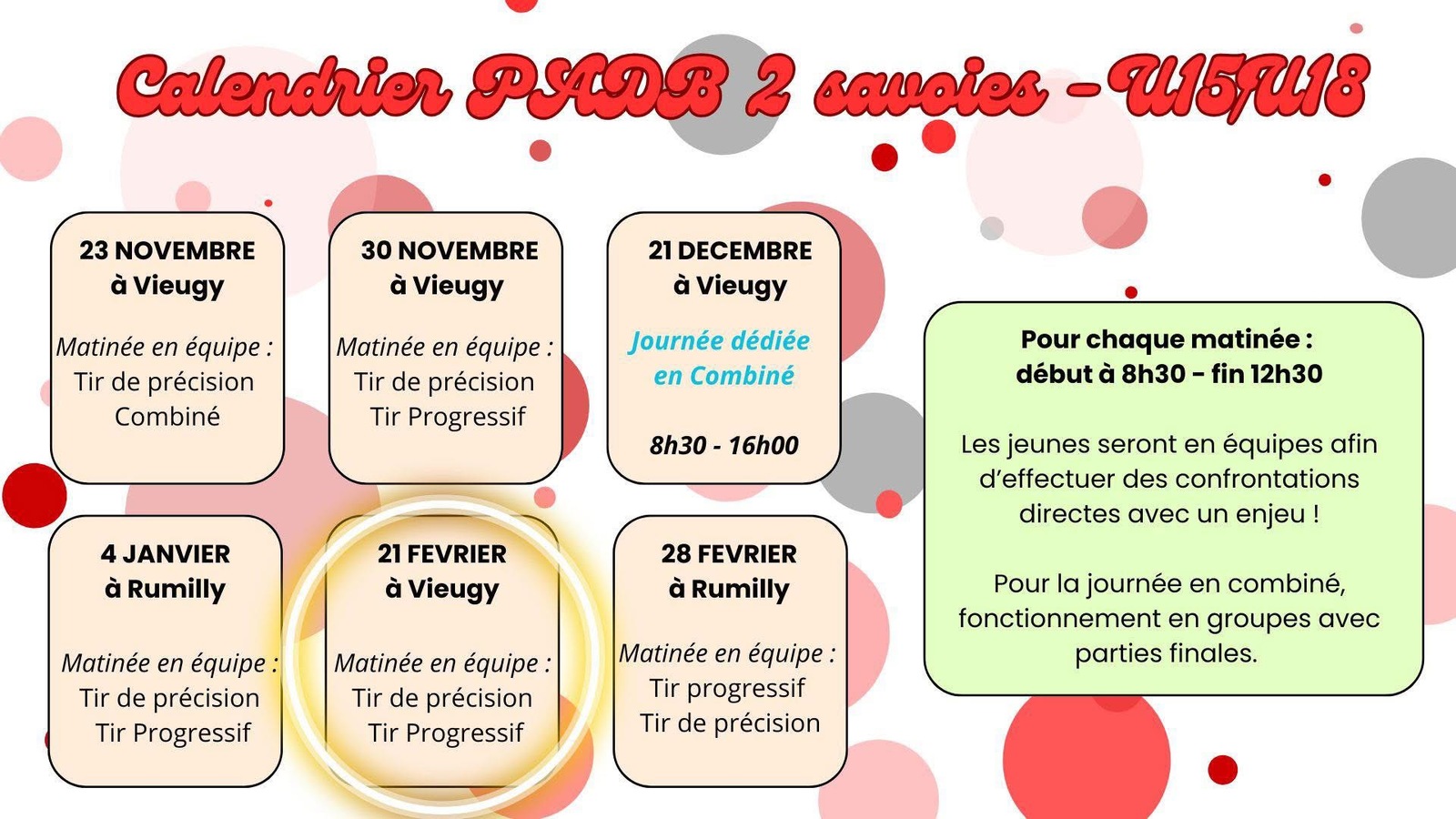 Modification de lieu pour les jeunes