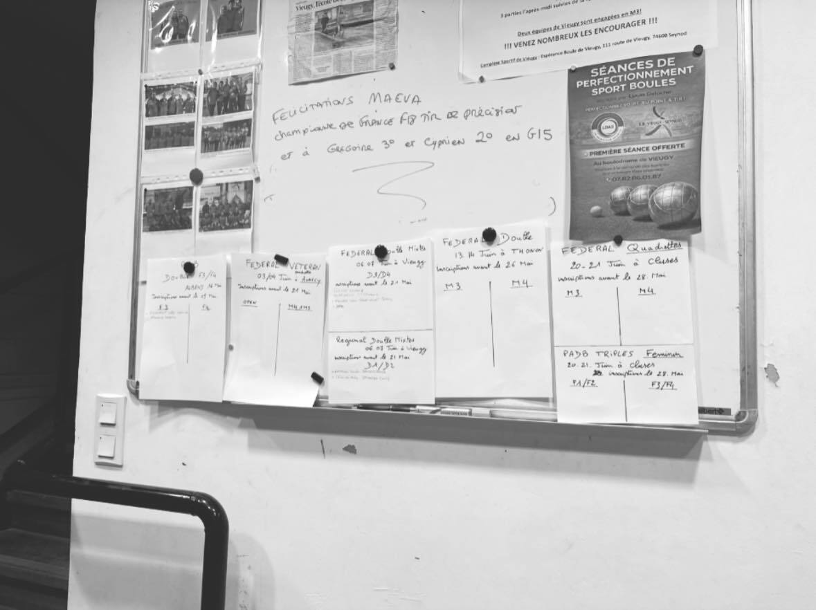 INSCRIPTIONS FÉDÉRAUX