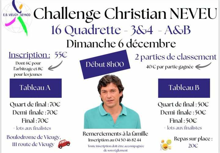 CONCOURS AU CLUB POUR CETTE SAISON