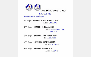 INFORMATION POUR LES LIGUE M3 ET M4 24/25