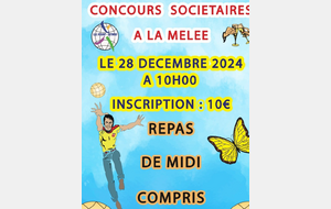 Concours SOCIETAIRE de Noel le 28 Décembre 2024