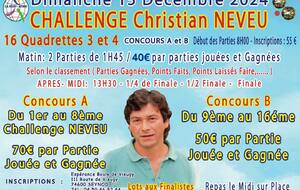 Challenge Christian Neveu le 15 décembre 2024