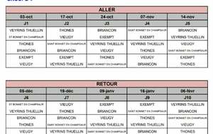 Voici la poule pour la saison 2026/2027 des championnats des clubs sportifs National 2