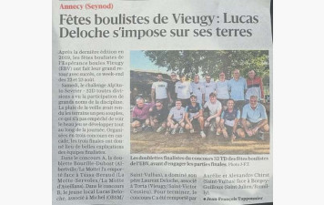 ARTICLE Le Dauphiné Libéré du 26.08.2026