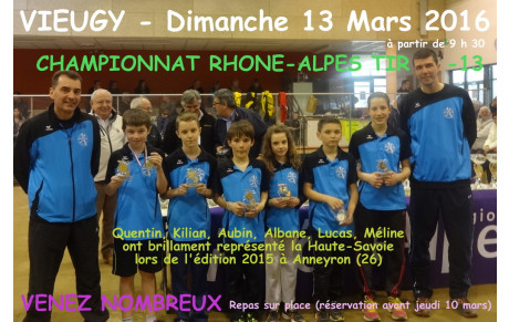 Championnat Régional de tirs sportifs -13 ans