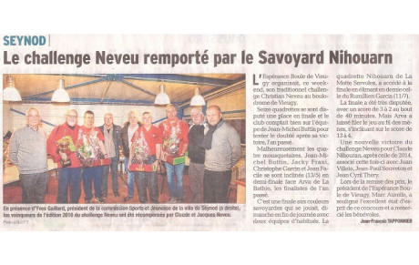 Challenge NEVEU 2016