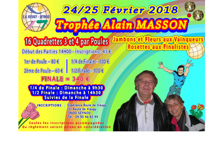 Affiche Trophée Alain MASSON