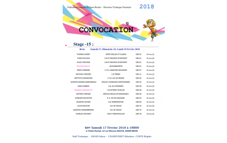 Convocation stage U15