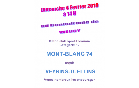 Match club sportif F2