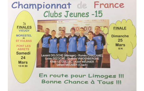 1/2 finale championnat de France club U15