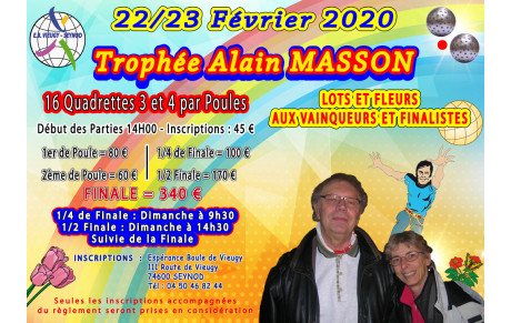 Trophée Alain MASSON 2020