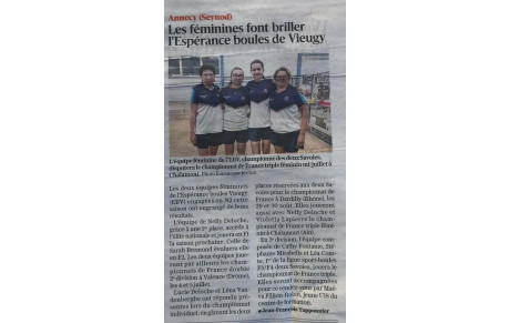ARTICLE Le Dauphiné Libéré du 25.06.26