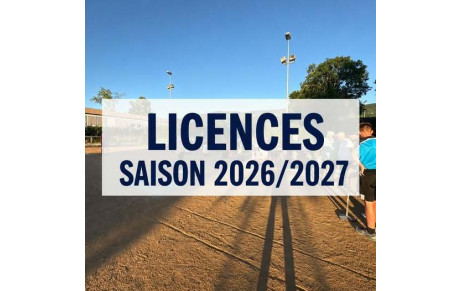LICENCES 2026-2027