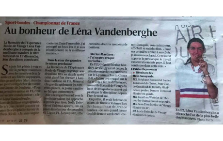Article Le Dauphiné Libéré du 31.08.26